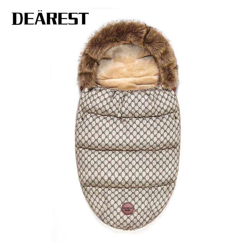 Saco de dormir para cochecito de bebé, manta gruesa antipatadas para otoño e invierno, cálida y a prueba de frío para recién nacidos en otoño e invierno.