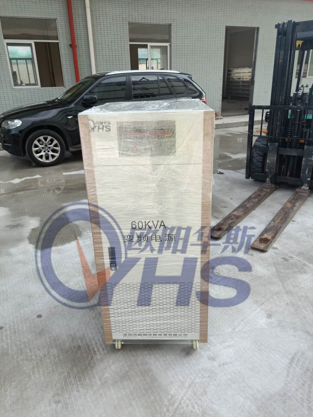 60KVA��Ƶ��Դ������ݸʯ�ſͻ��ֳ�������С�ҵ��Ʒ����װ��