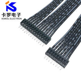 2468蓝白排线san2.0 scn2.54间距直插端子线 控制板pcb板双头排线