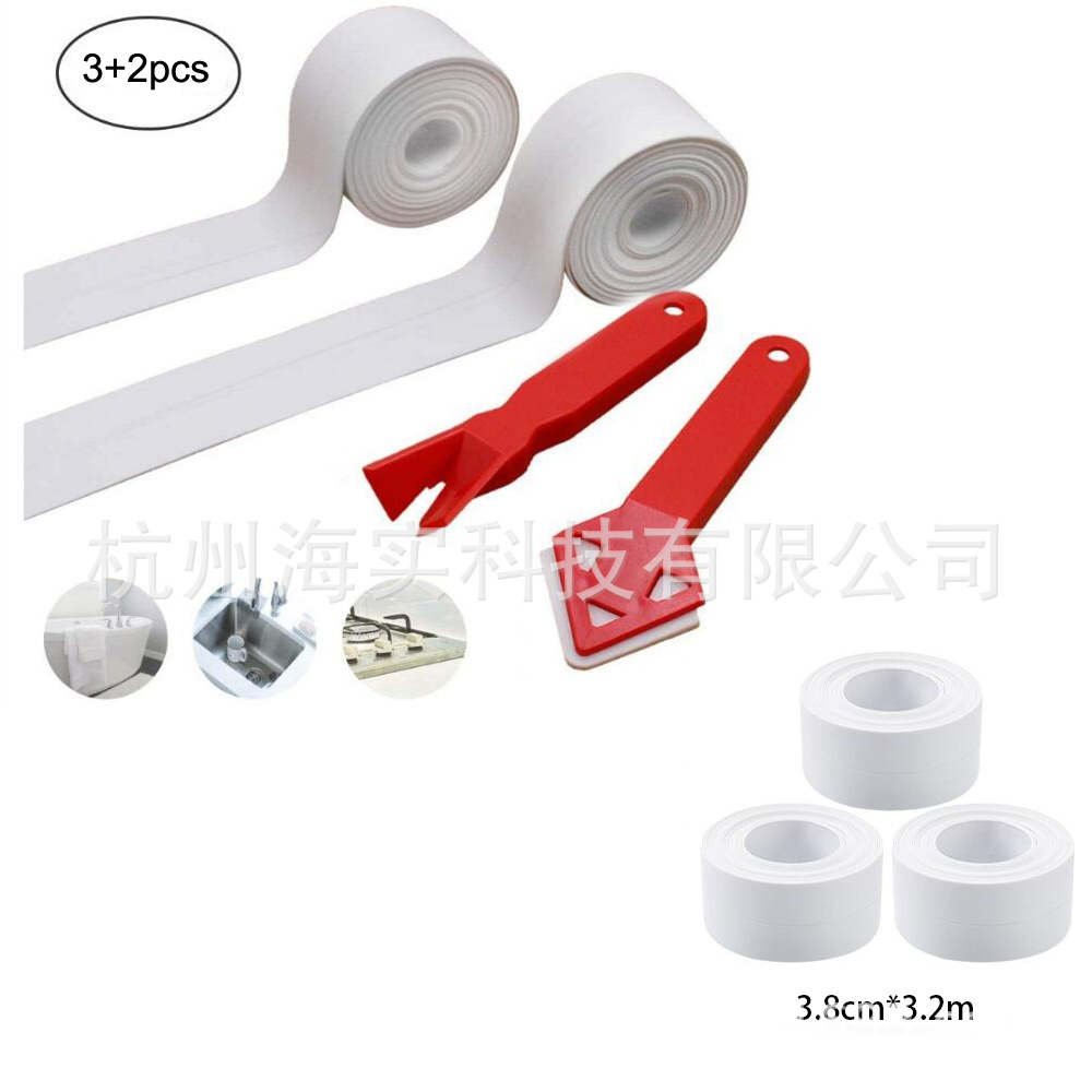 跨境美缝阴阳角器5件套玻璃胶刮板密封填缝条sealant scraper