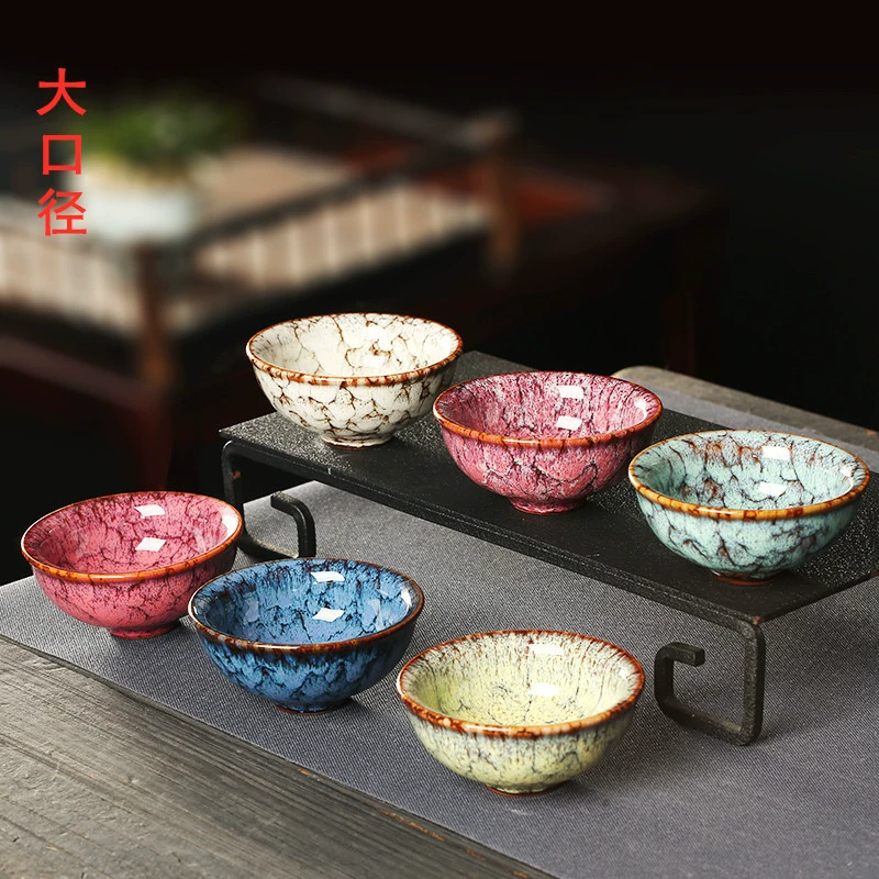 Однокомпонентная чашка для чая большого диаметра для дропшиппинга, мастер-чашка, керамическая чашка ручной работы, персональная чашка, оптовая продажа чашек для свечей для трансграничной торговли.