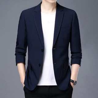 男士ins休闲时尚西装春秋季韩版修身商务小西装百搭上衣外套男装