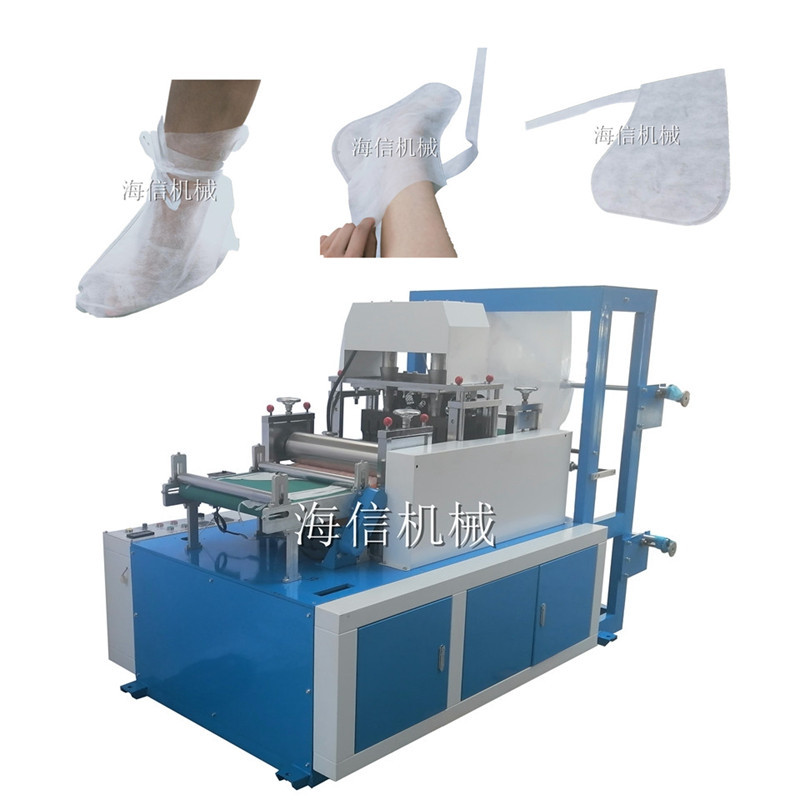 医院隔离鞋套生产设备 高筒脚套机械 无纺布防疫靴套制造机台