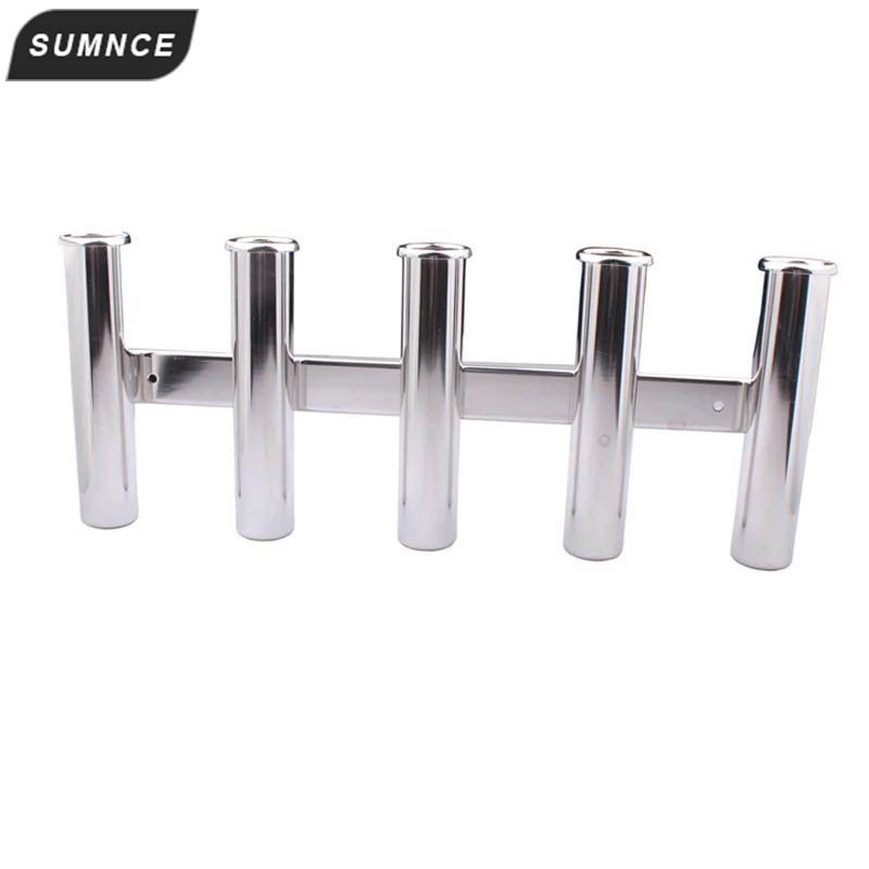 Fábrica de acero inoxidable tres cilindros de cuatro cinco rodas de pescar soporte de barco de pesca soporte de pesca marina