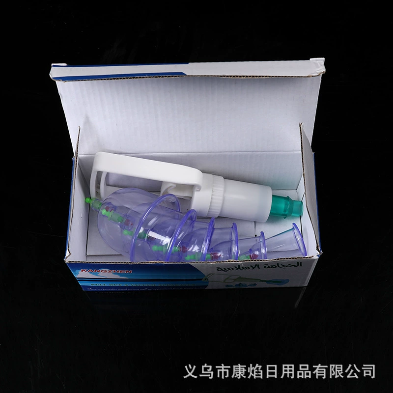 6 банок устройств для банок, 6 головок, маленькая коробка для банок, 100 комплектов, английское устройство для банок, тип вакуумной экстракции воздуха бренда Kangzhen