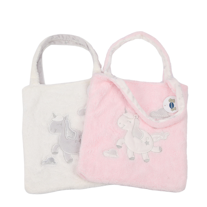 Bebé lindo unicornio bolsa de hombro Valiantier europeo y americano INS doble cara Universal bolso de los niños