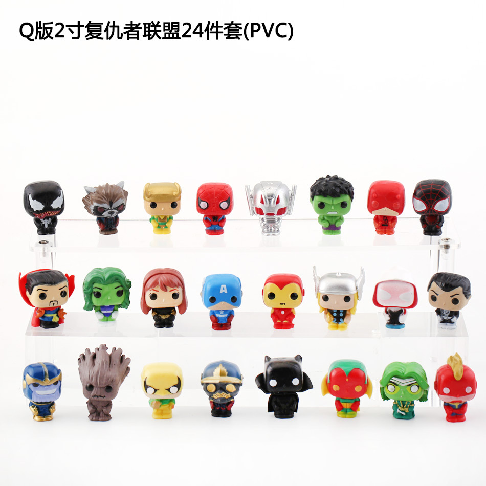 Q 버전 2 인치 어벤져스 24 피스 세트
