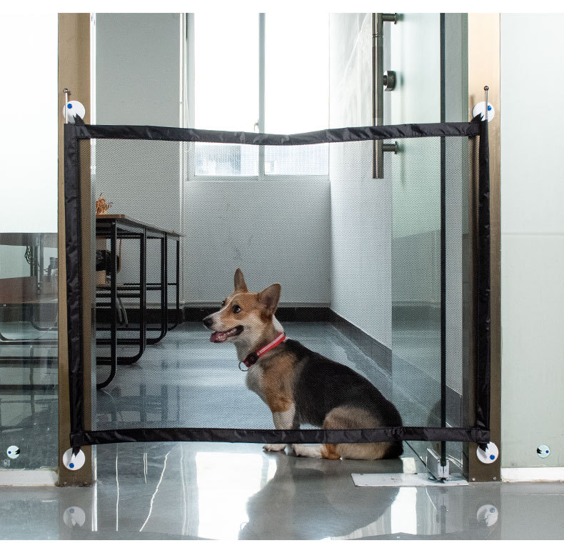 Valla de aislamiento para mascotas valla transparente ventana balcón valla de protección de seguridad red de aislamiento portátil plegable valla para perros