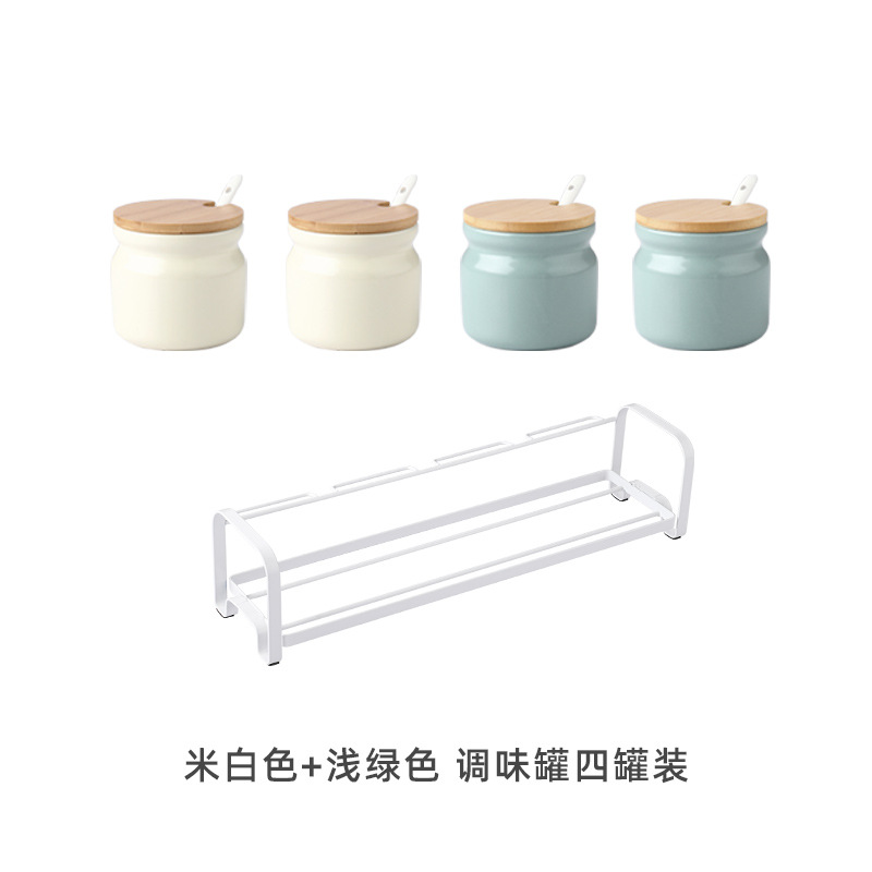 Creativo nórdico cocina condimento tarro hogar cerámica condimento caja traje de almacenamiento de cerámica aceite botella condimento tarro traje
