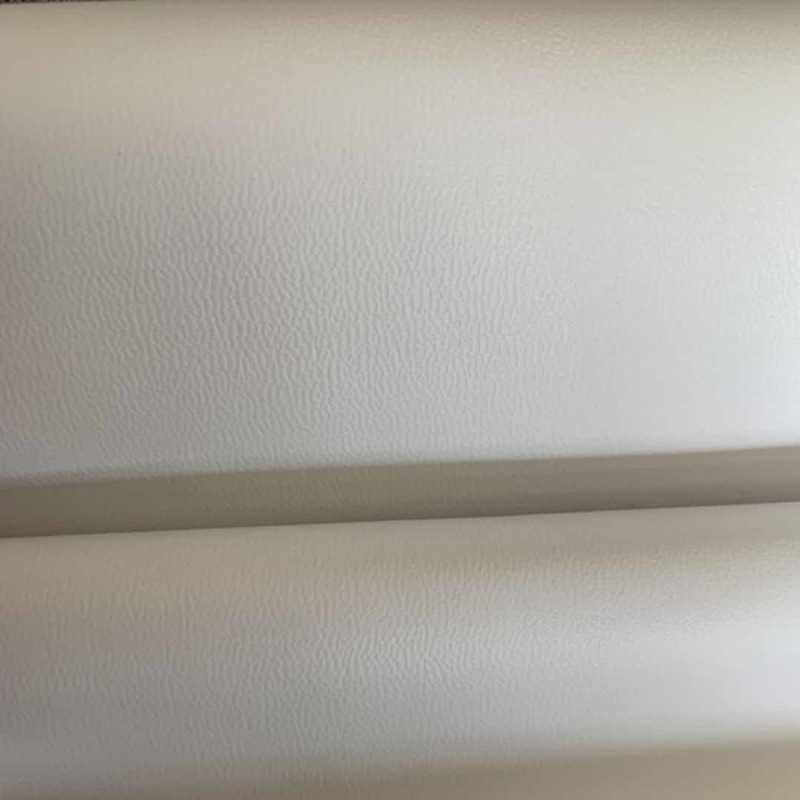 Spot Wholesale White Goatskin Pattern Artificial Leather Pvc Knitted White Background 0.6mm Digital Printing Leather Base Material