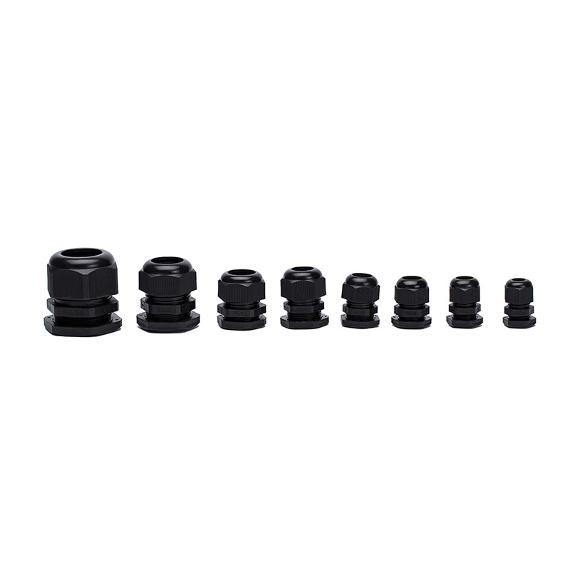 Direct supply cable waterproof connector nylon cable connector black and white plastic connector large quantity excellent wholesale