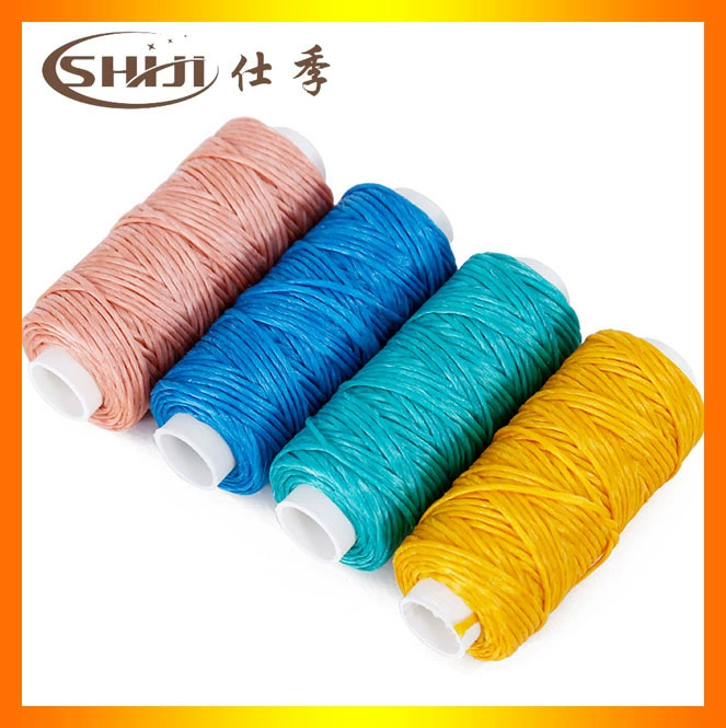 DIY упаковка материалов ручной работы плетеная нить 0,45 мм 35m сшитая вручную круглая восковая нить полиэстер круглая восковая нить кожаные изделия восковая нить