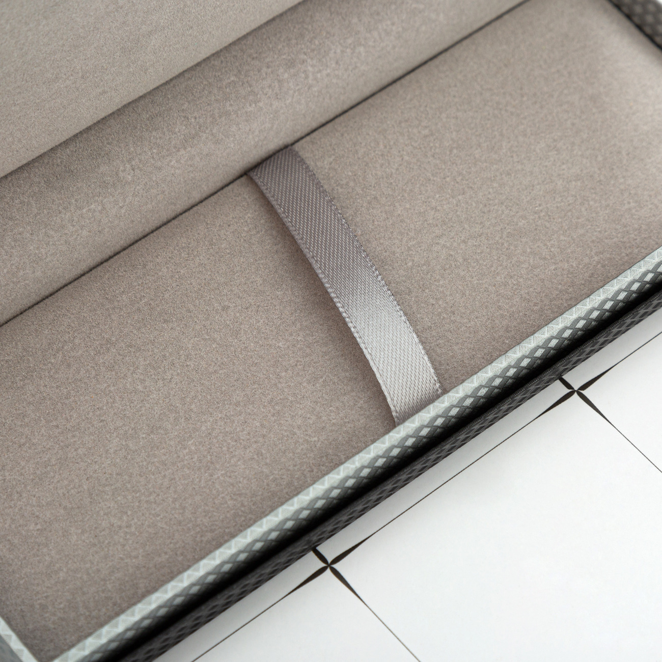 Fabricante en stock negocio de fibra de carbono caja de embalaje caja de la pluma caja de regalo caja de la pluma de cuero de la PU caja de la pluma de publicidad Impresión logotipo