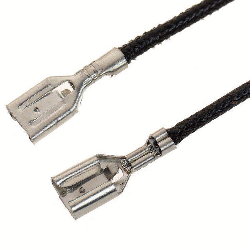 厂家供应6.3插簧端子线2.8/4.8/6.3插簧端子连接线 规格可按要求