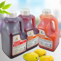 Dunhuang Fruit Puree 1.6l Milk Tea Drink Strawberry/Taro Puree/Mango Multi-flavor Milk Tea Drink Ingredients