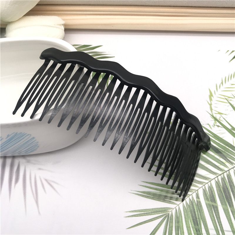 Venta caliente de plástico onda recta tablero de luz peine de pelo grande insertar peine un yuan tienda de suministro accesorios de cabeza de un yuan