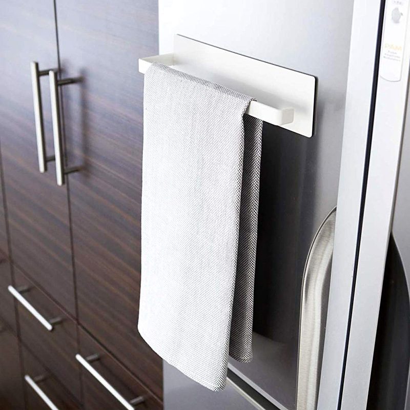 FUENTE Toallero de fábrica estante de rollo de cocina estante de toalla estante de trapo baño estante de almacenamiento sin perforaciones rack de almacenamiento