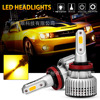 NovSight cross -border N12 series golden light LED car headlights 3000K 10000LM 72W H11