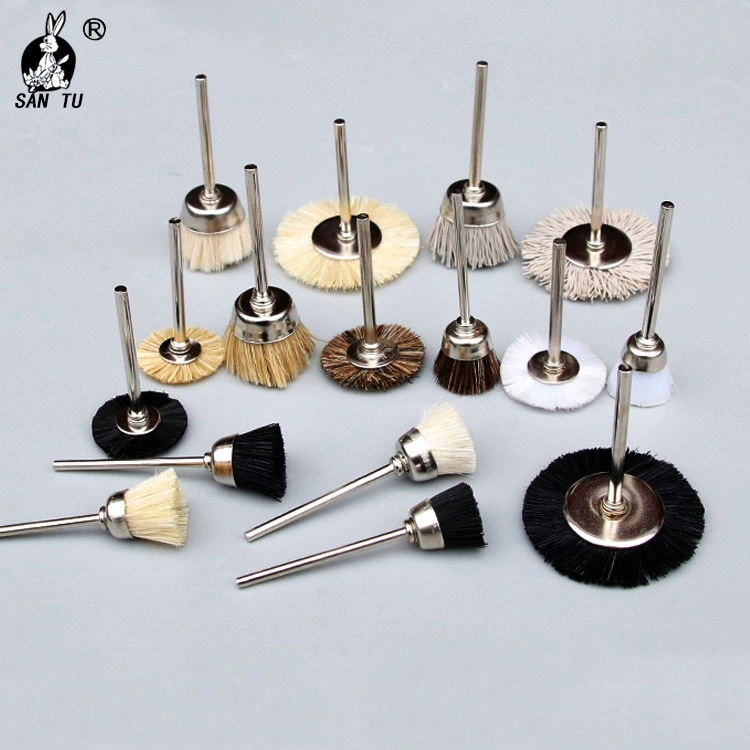 3 мм электрический шлифовальный корень резьба по нефриту полировка Удаление ржавчины T-тип Y-образная нейлоновая плоская щетка шлифовальная шелковая чаша щетка мини-щетка