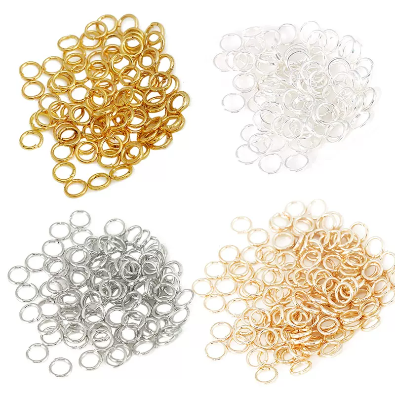 保色18K包金铜圈闭口圈平开口圈耳环耳饰项链手链DIY配件材料