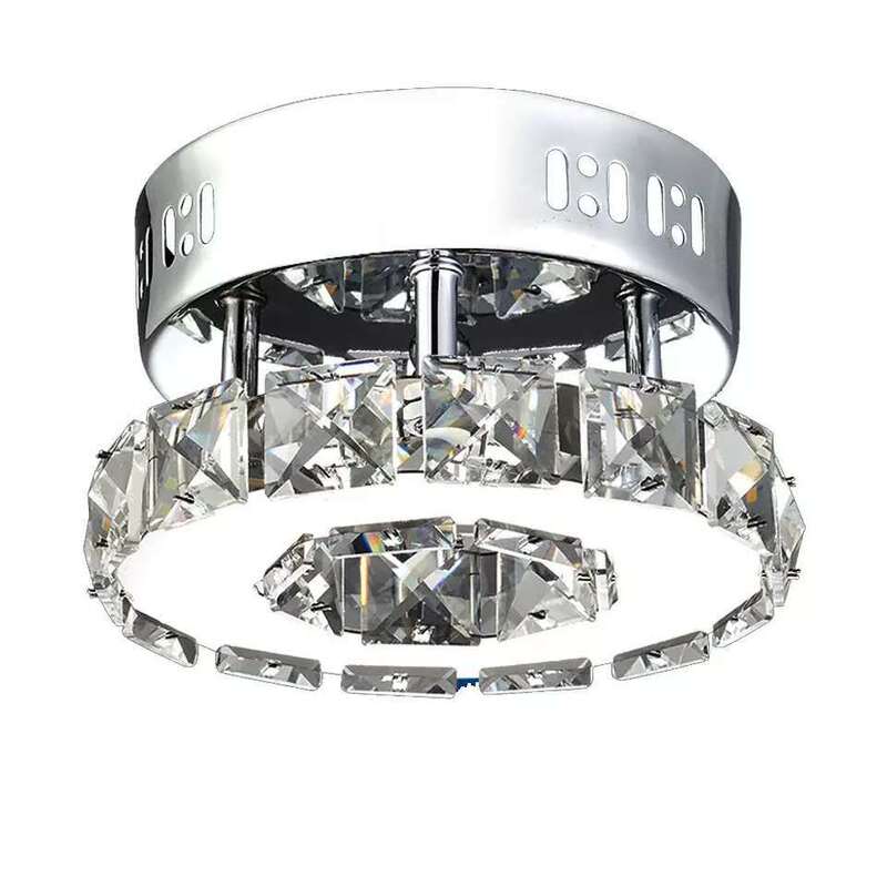 Special price explosions led single-layer round crystal aisle lights corridor lights simple modern entrance hall lamps Special price explosions led single-layer round crystal aisle lights corridor lights simple modern entrance hall lamps
