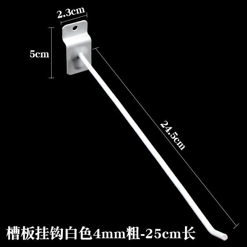 Venta al por mayor negrita ranura gancho de tablero colgante gancho de tablero universal gancho de teléfono móvil joyería estante gancho plata ranura gancho de tablero de pared