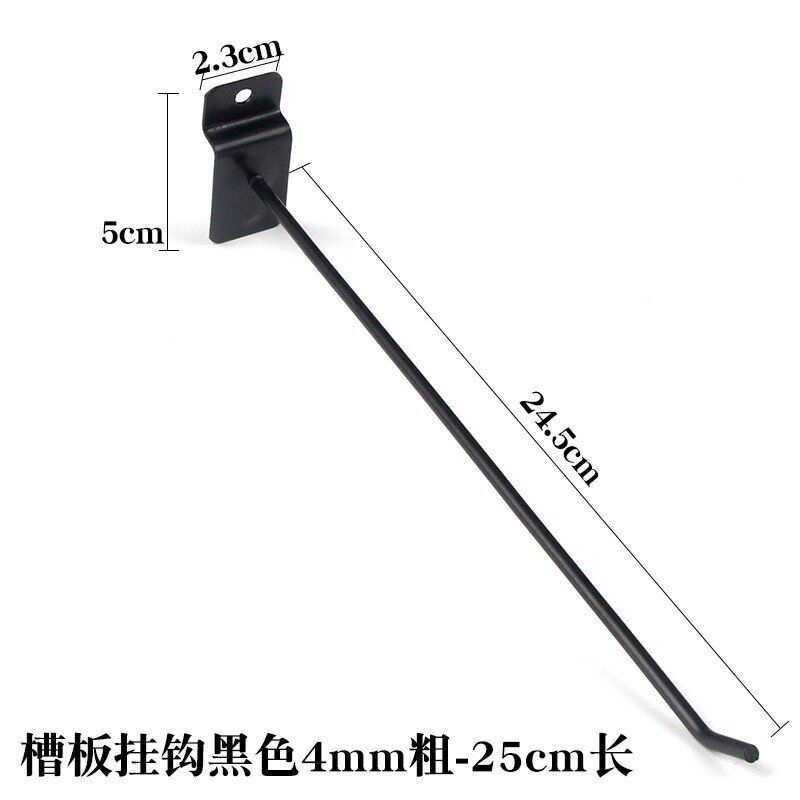 Venta al por mayor negrita ranura gancho de tablero colgante gancho de tablero universal gancho de teléfono móvil joyería estante gancho plata ranura gancho de tablero de pared