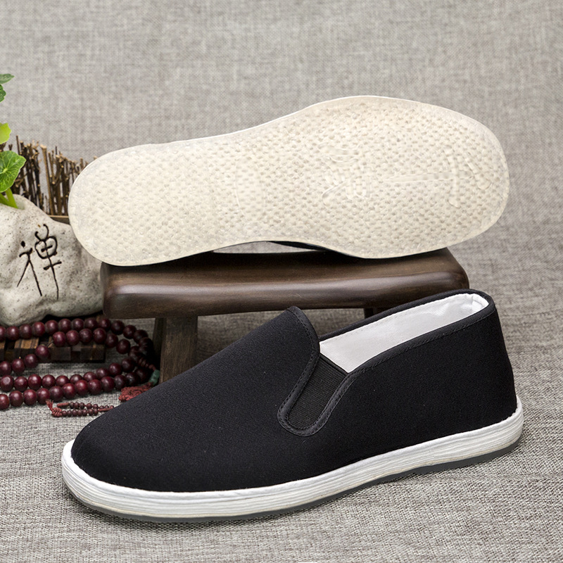 Old Beijing Thousand-Layer Cloth Shoes Non-Slip Men's Transparent Rubber Sole Spring, Summer and Autumn Walking Casual Shoes Durable