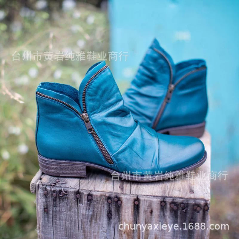 Amazon, Новинка осени 2020, женские ботинки челси больших размеров, повседневные женские ботинки на толстом каблуке с круглым носком для внешней торговли