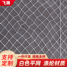 白色防护平网 防坠球场围网 尼龙紧密水平兜网 支持定 制