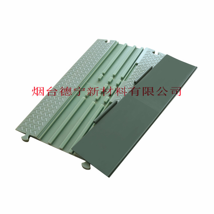 道路线槽盖板减速带 三线槽减速带聚氨酯线槽 室内外压线保护板