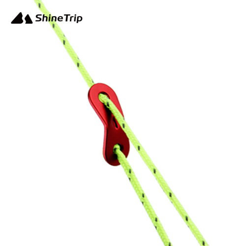 Double-eye aluminum alloy paracord buckle, tent drawstring accessories, wind rope buckle, tent canopy wind rope buckle, paracord buckle