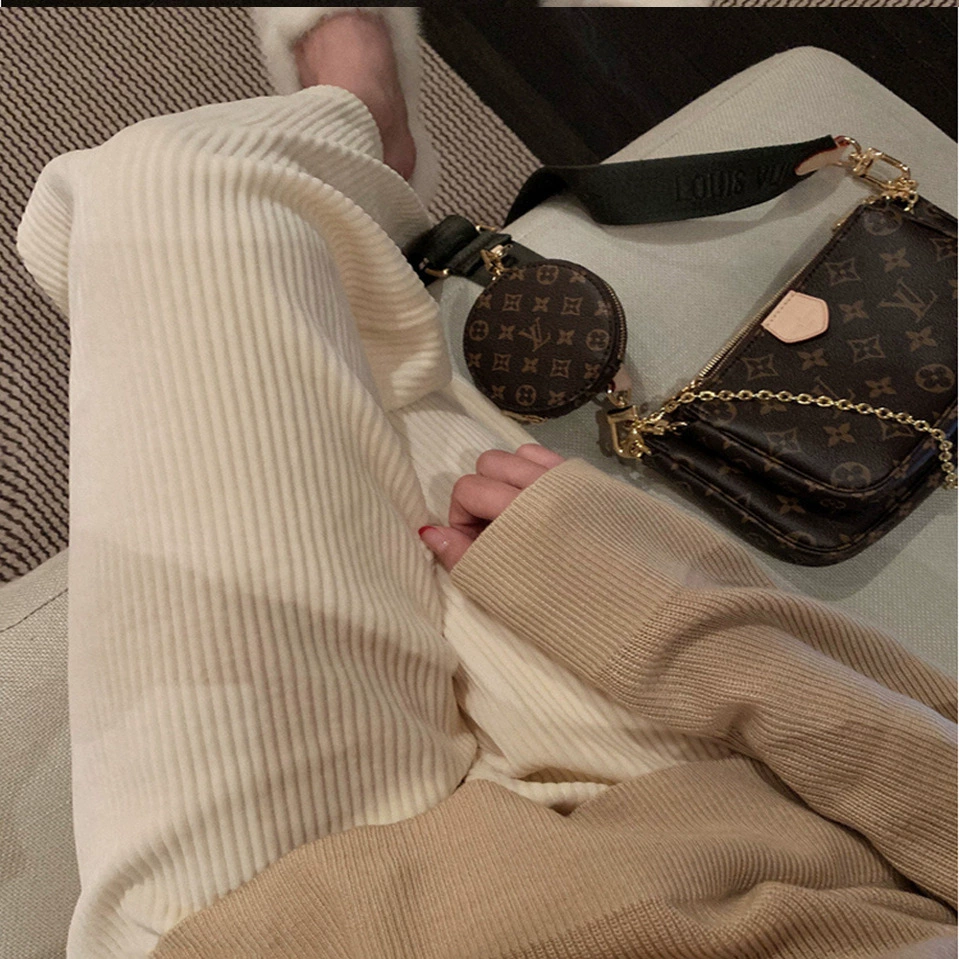 Эластичные поддерживающие живот весенние и осенние брюки для беременных Большие размеры поддержки живота вельветовые прямые брюки свободная верхняя одежда брюки для швабры осень и зима