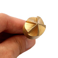 6PC鍍鈦倒角器 90度五刃倒角刀 6-19mm木工倒角器木工開孔器 鍃鑽