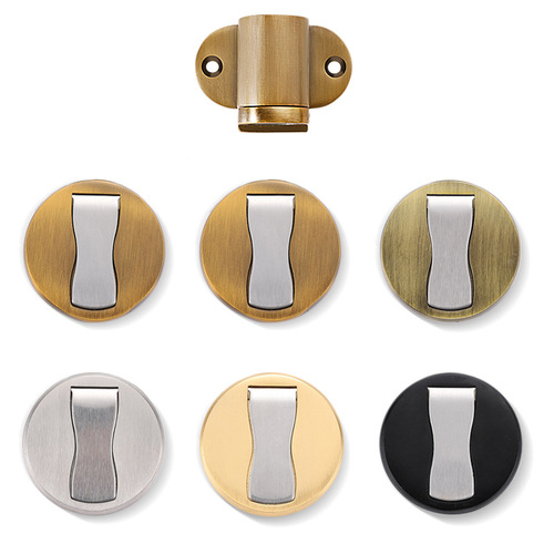 Adjustable floor suction, punch-free stainless steel 304 strong magnetic, anti-collision, heightened door suction, invisible floor installation, adjustable floor suction