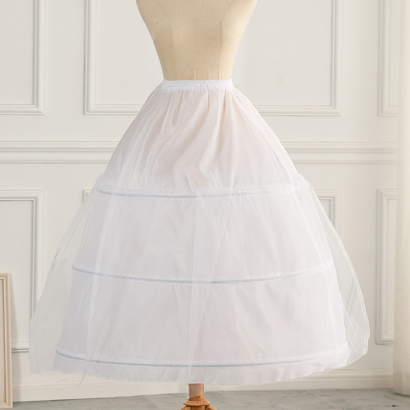 New Korean-style Bride Wedding Dress Pirons Special Offer Plus Size Plus Lace Three Circles One Yarn Bone Hard Yarn Pontoon Skirt Petticoat