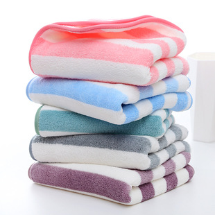 35*75 coral fleece warp knitted horizontal cationic towel absorbent good beauty salon Korean towel gift benefits