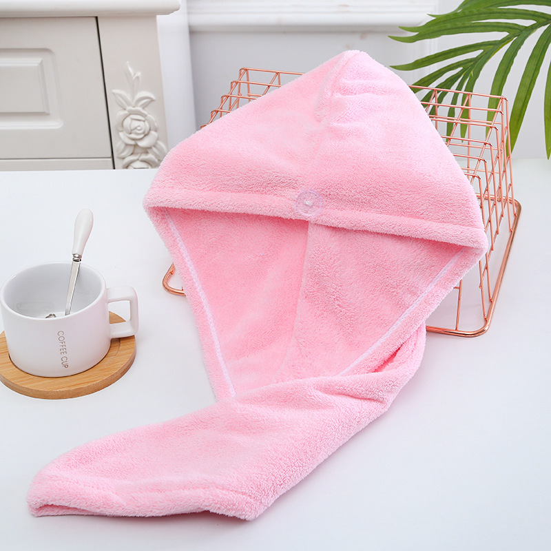 送料を追加、厚みのある高密度コーラルベルベットヘアドライキャップ、吸水性シャワーキャップ、エッジドヘアドライタオル、速乾ターバン卸売|undefined