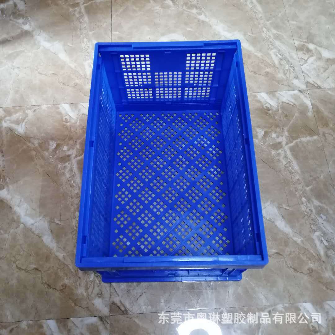 塑料折叠周转箱长方形胶框可折叠塑胶筐物流零件配件盒收纳整理箱