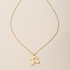 Metal pendant, fashionable necklace, chain for key bag , flowered, simple and elegant design, European style, suitable for import