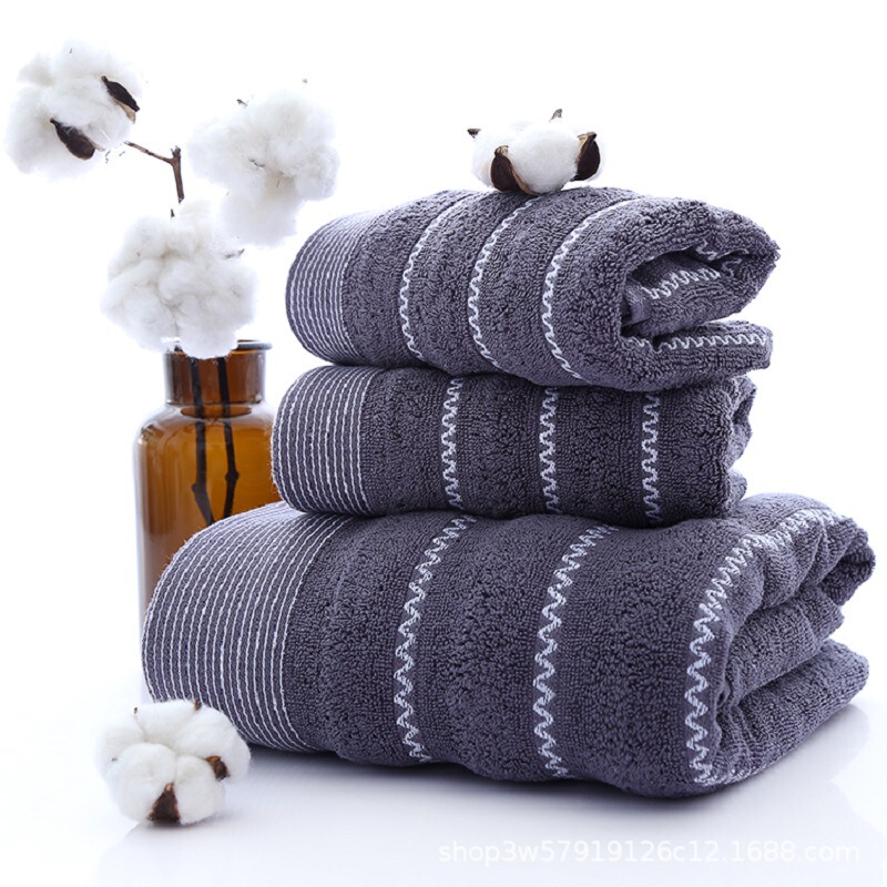 Towels and Bath Towels, Pure Cotton, for Men and Women, Adults, for Face Washing and Bathing, Soft and Absorbent, Enlarged and Thickened, Gift Box Set, Wholesale, Business