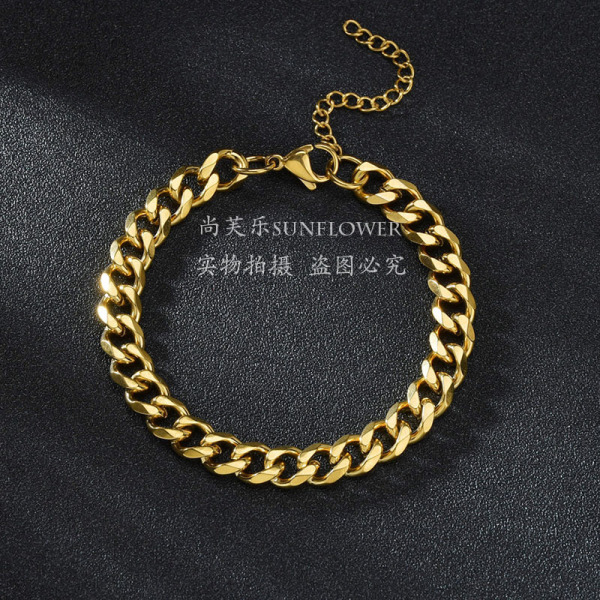 men's fashionable bracelet hip-hop style stainless steel
