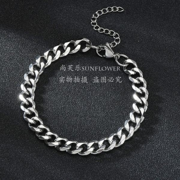 men's fashionable bracelet hip-hop style stainless steel