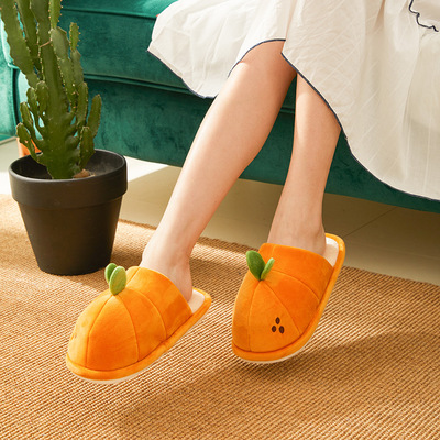 可爱卡通情侣厚底棉拖鞋居家室内月子鞋地板拖