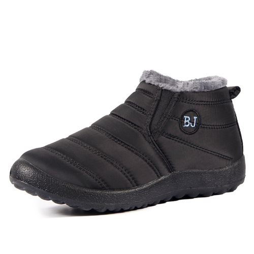 Cross-border winter umbrella, waterproof cotton boots—unisex, plus-size, short-cuff, low-top snow boots with anti-slip soles, ideal for international trade