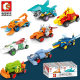 Senbao building blocks mini racing car sports car pull back model children's puzzle assembling boy 607200 assembled toys