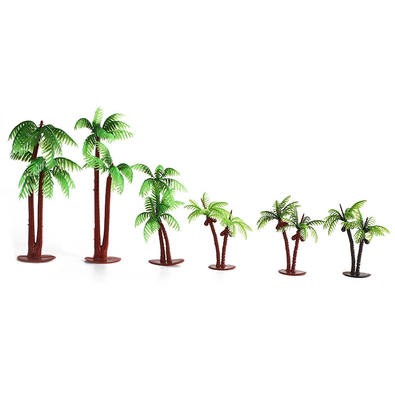 Manufacturer direct supply of new coconut tree model sand table model green plant model simulation handicraft coconut tree spot wholesale