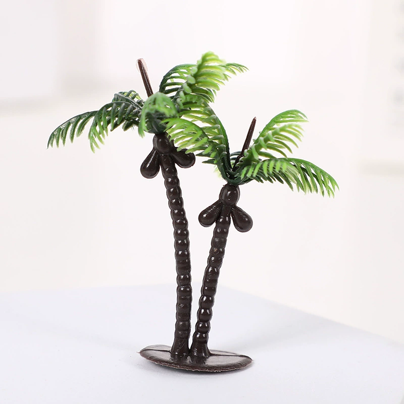 Manufacturer direct supply of new coconut tree model sand table model green plant model simulation handicraft coconut tree spot wholesale