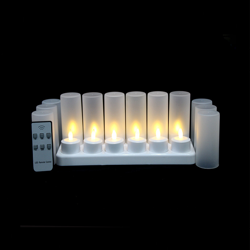 Precio de fábrica al por mayor de Navidad día de luz de la Vela decorativa recargable LED té luz de la cera de boda confesión diseño Bar Restaurante