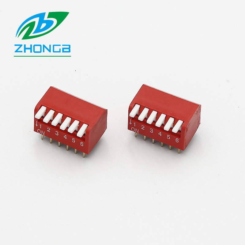 厂家直销拨码开关正拨 8P6P中博接线端子ZBBM-05免螺丝式接线端子